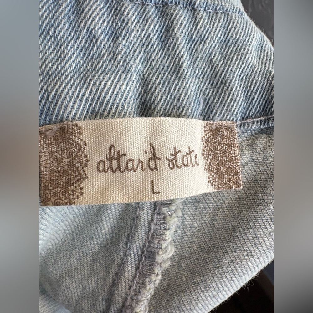 Anthropologie Altar'd State Shorts Country Belt
Size Large Blue Jeans Denim - Picture 5 of 7